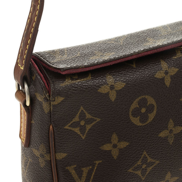 LOUIS VUITTON RECITAL HAND BAG TH1006 PURSE MONOGRAM CANVAS