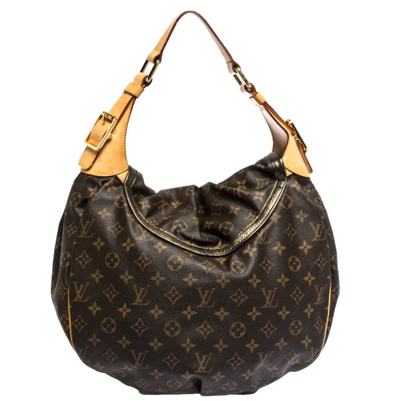 Kalahari cloth handbag Louis Vuitton Brown in Cloth - 34247838