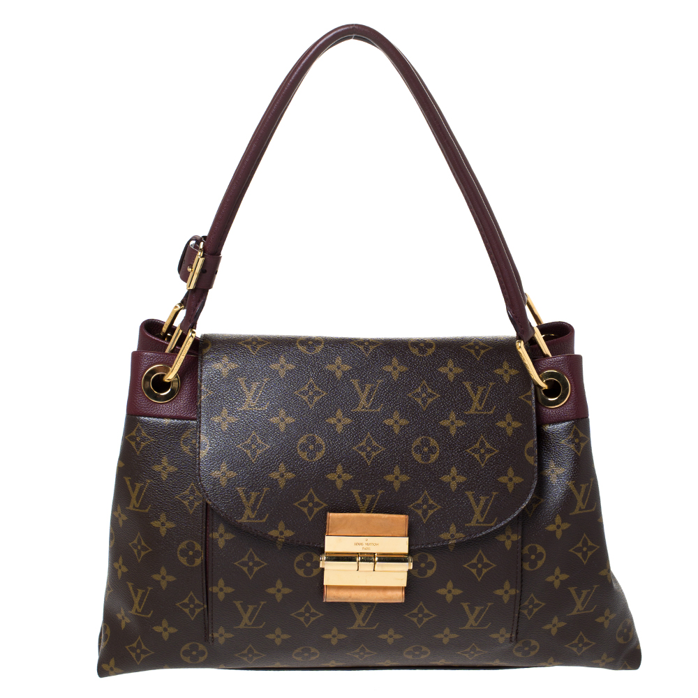 Pre Owned Louis Vuitton Aurore Monogram Canvas Olympe Bag