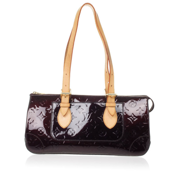 مملوكة مسبقًا Louis Vuitton Amarante Monogram Vernis Rosewood Avenue Bag
