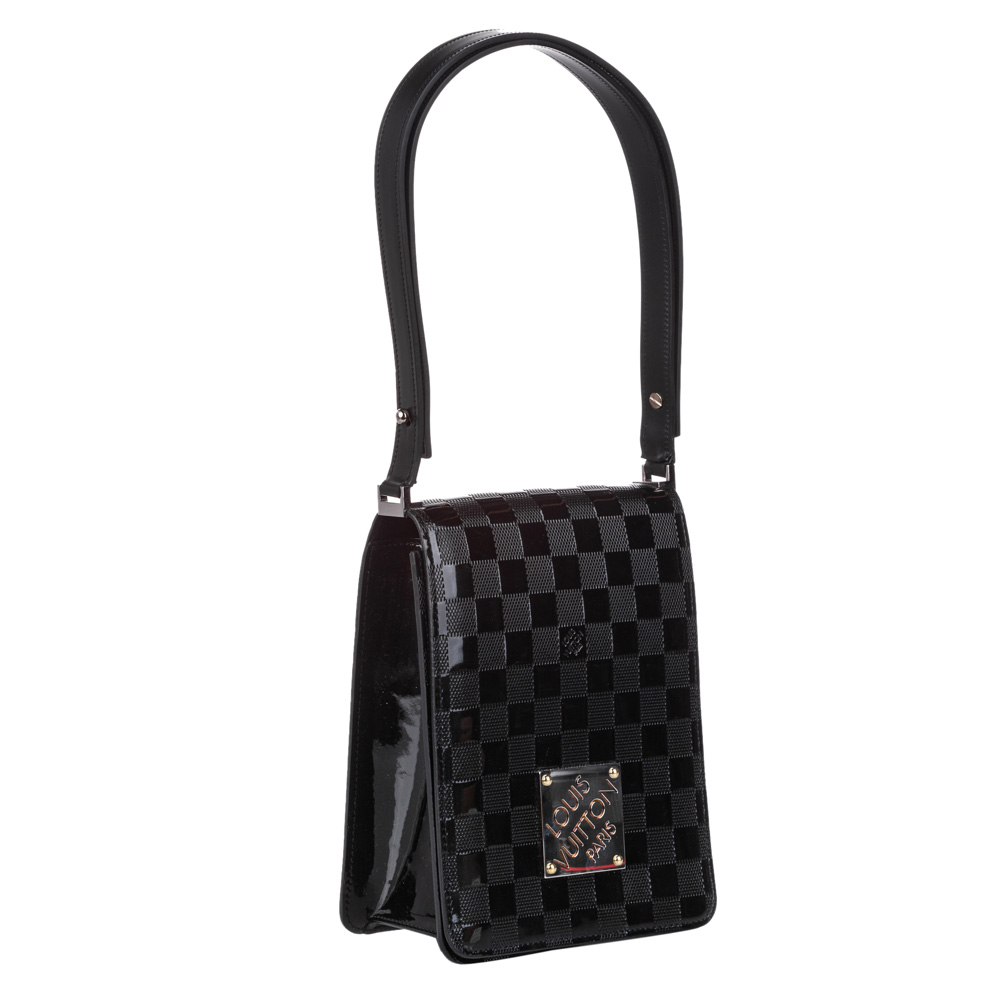 

Louis Vuitton Damier Vernis Cabaret Tall Bag, Black