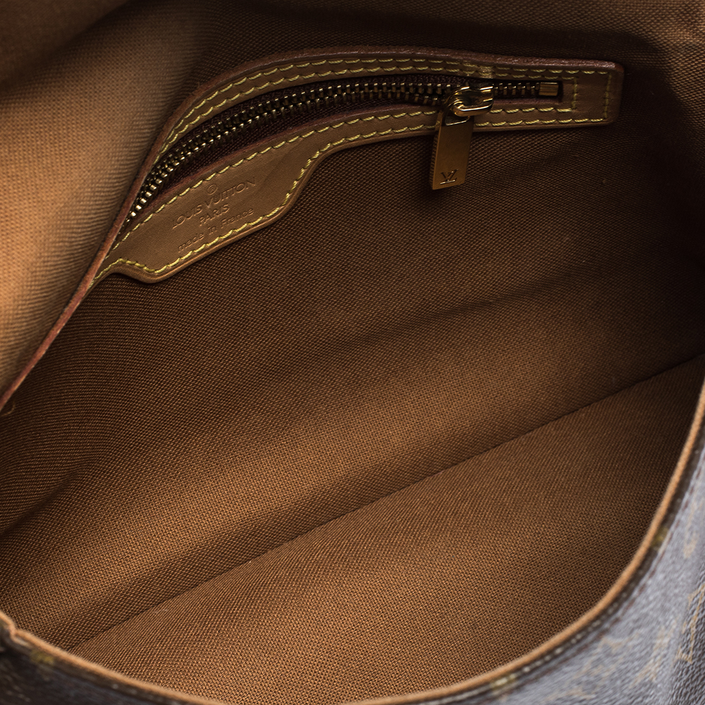 Looping cloth handbag Louis Vuitton Brown in Cloth - 37222573