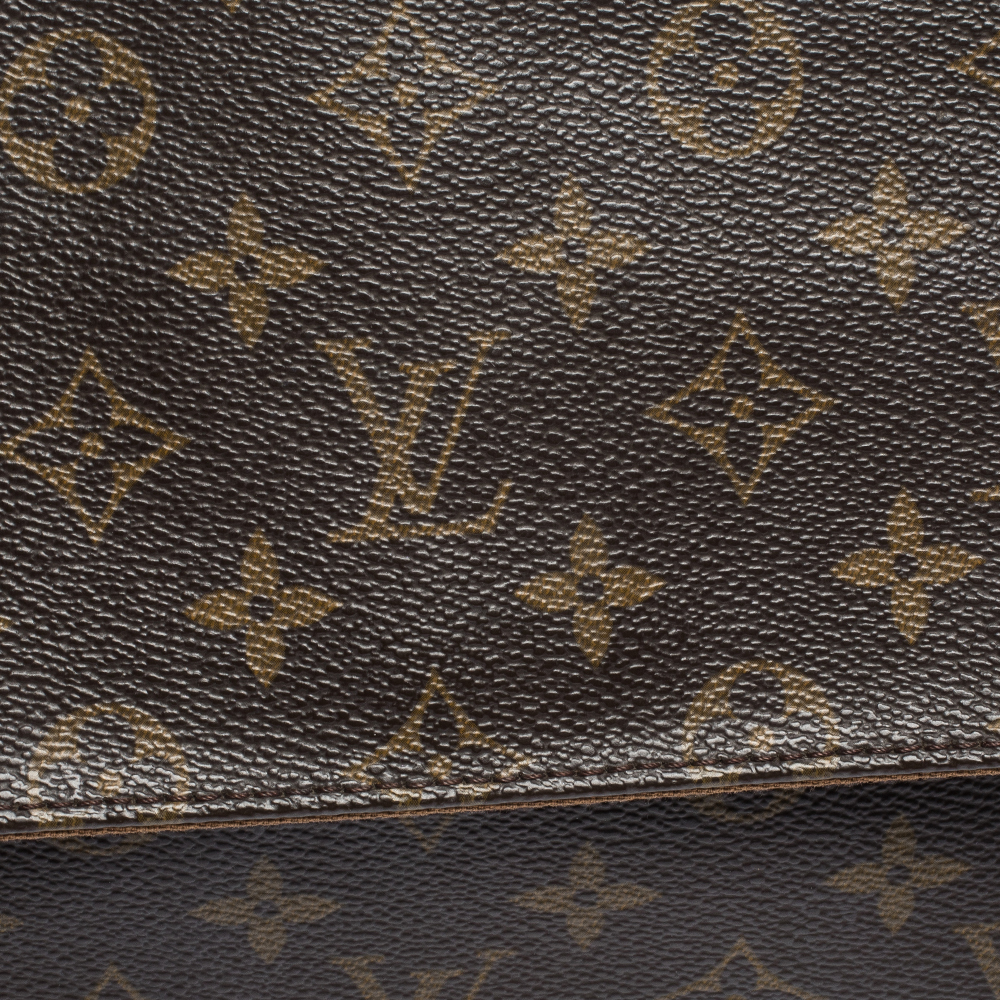 Looping cloth handbag Louis Vuitton Brown in Cloth - 35442735