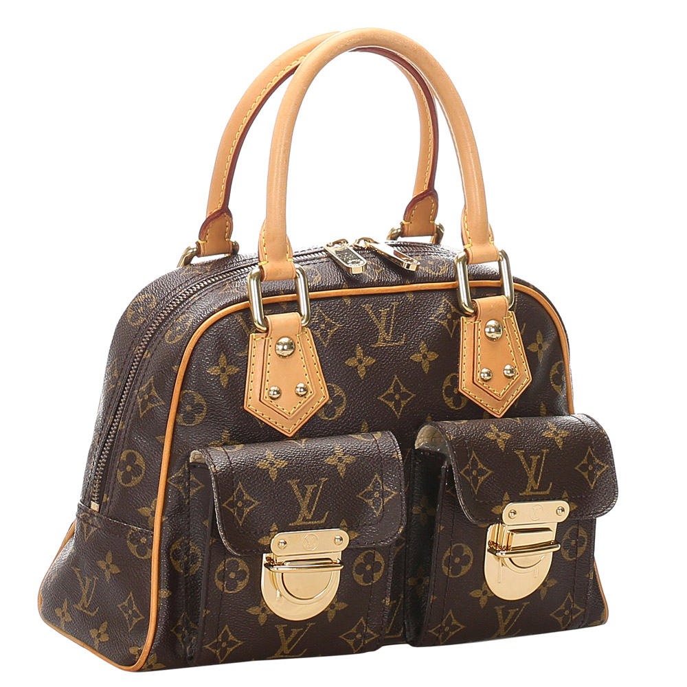 

Louis Vuitton Monogram Canvas Manhattan PM Bag, Brown