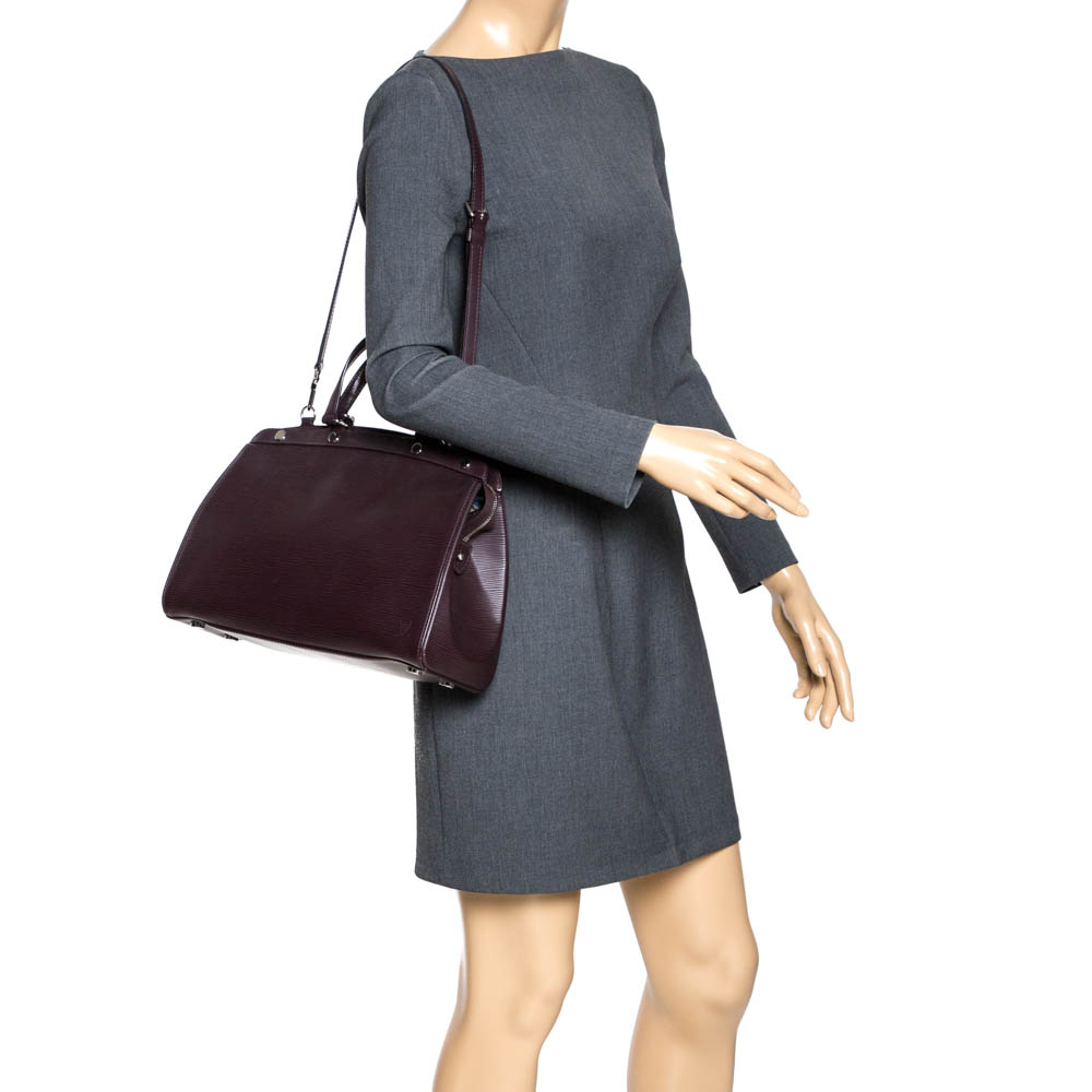

Louis Vuitton Quetsche Epi Leather Brea MM Bag, Brown