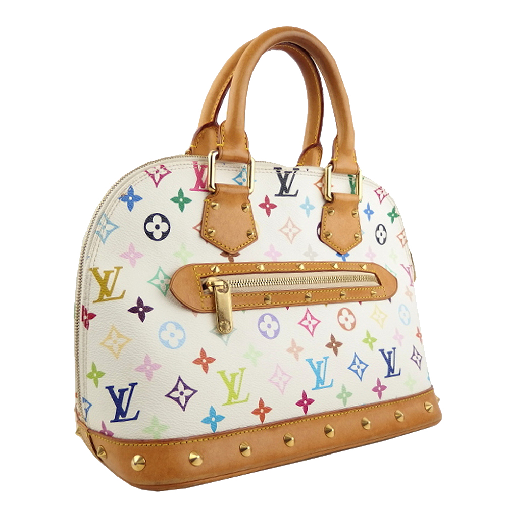 

Louis Vuitton White Multicolor Monogram Canvas Alma PM NM Bag