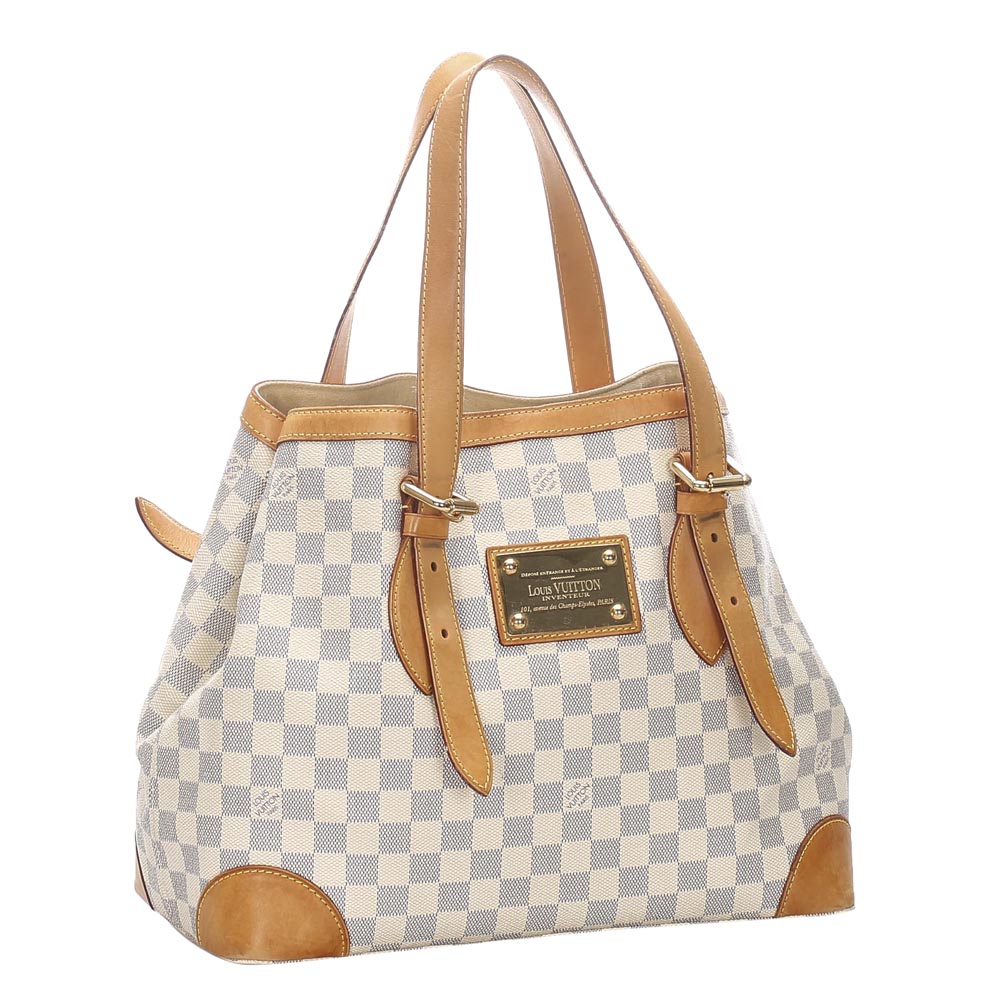 

Louis Vuitton Damier Azur Canvas Hampstead MM Bag, Blue