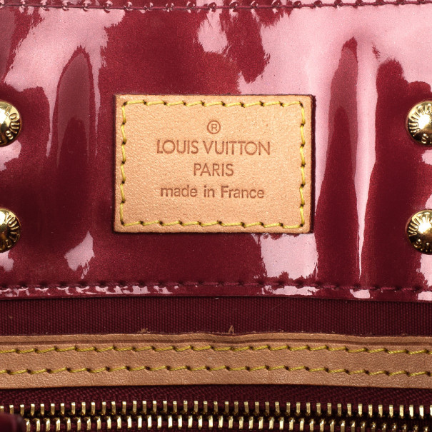 Buy Louis Vuitton Reade Handbag Monogram Vernis MM Red 301209