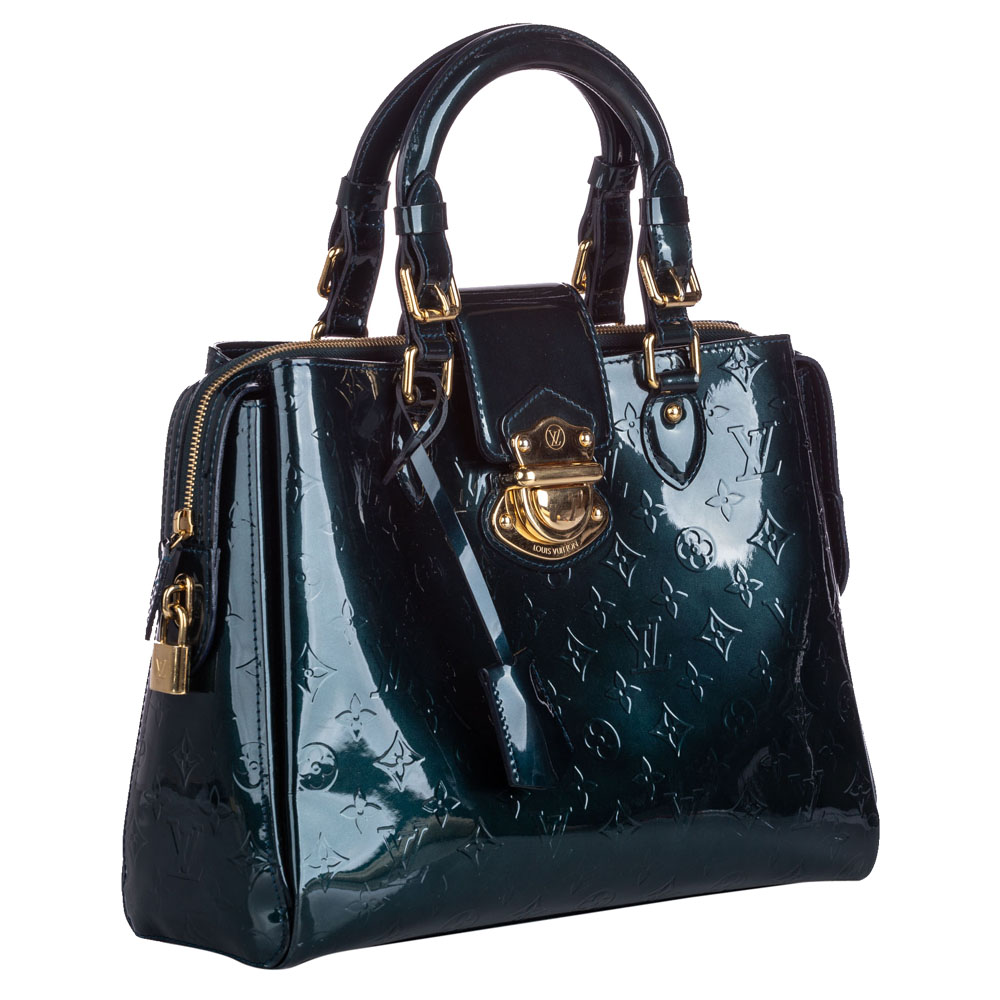 

Louis Vuitton Green Vernis Leather Melrose Avenue Bag
