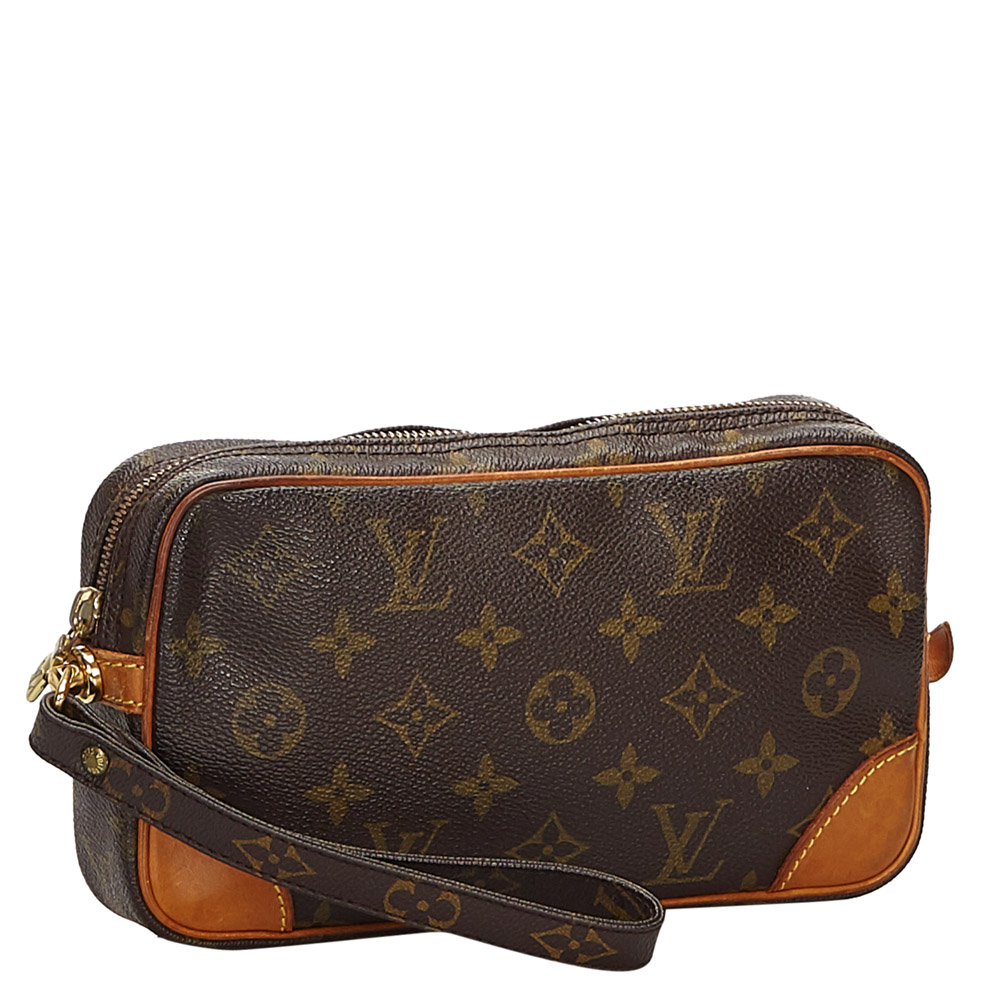 

Louis Vuitton Monogram Canvas Marly Dragonne PM Bag, Brown