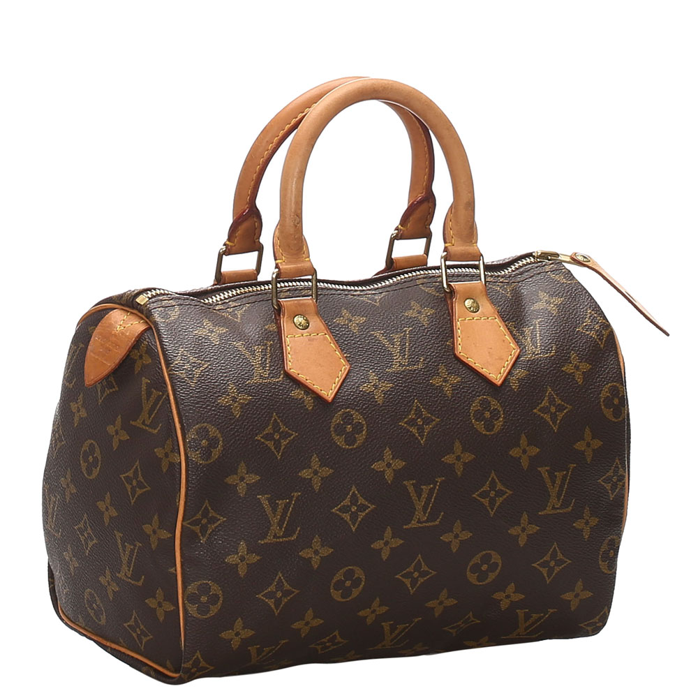 

Louis Vuitton Monogram Canvas Speedy 25 Bag, Brown