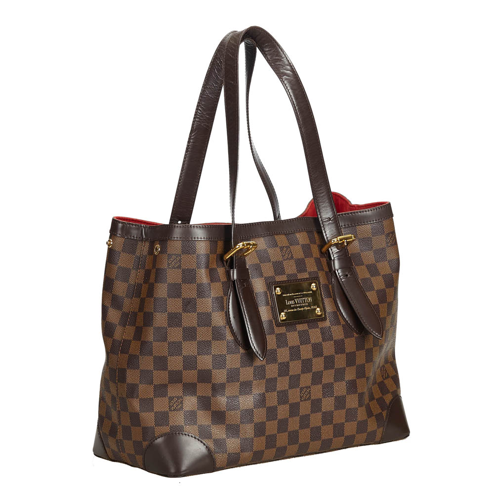 

Louis Vuitton Damier Ebene Canvas Hampstead MM Bag, Brown