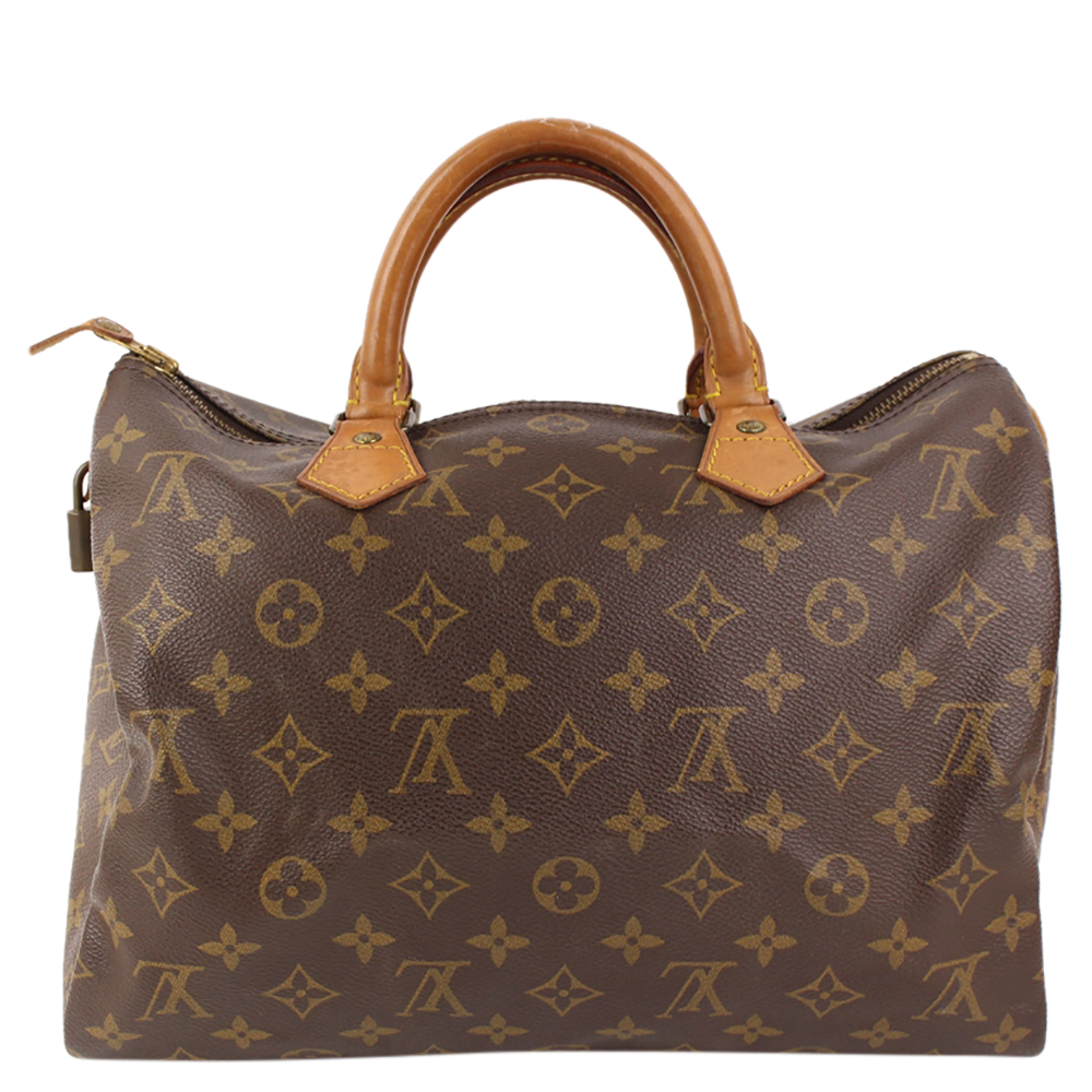 

Louis Vuitton Monogram Canvas Speedy 30 Bag, Brown
