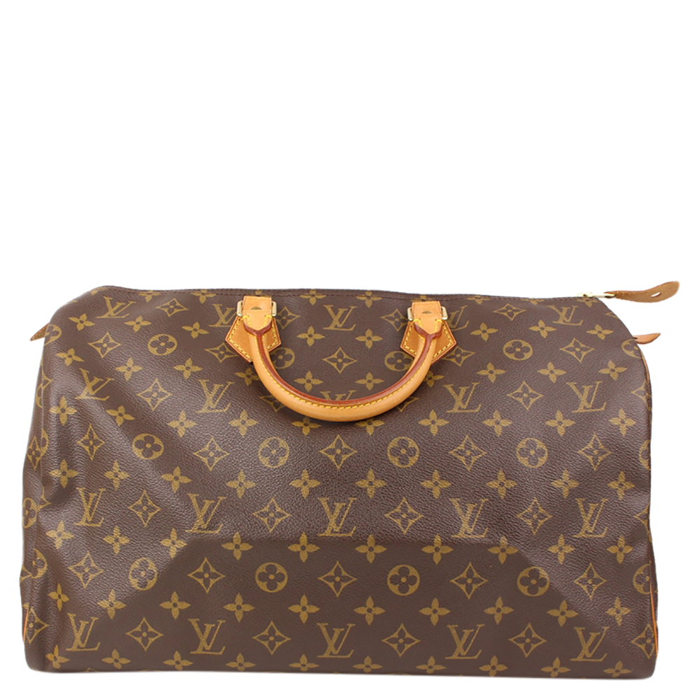 

Louis Vuitton Monogram Canvas Speedy 40 Bag, Brown