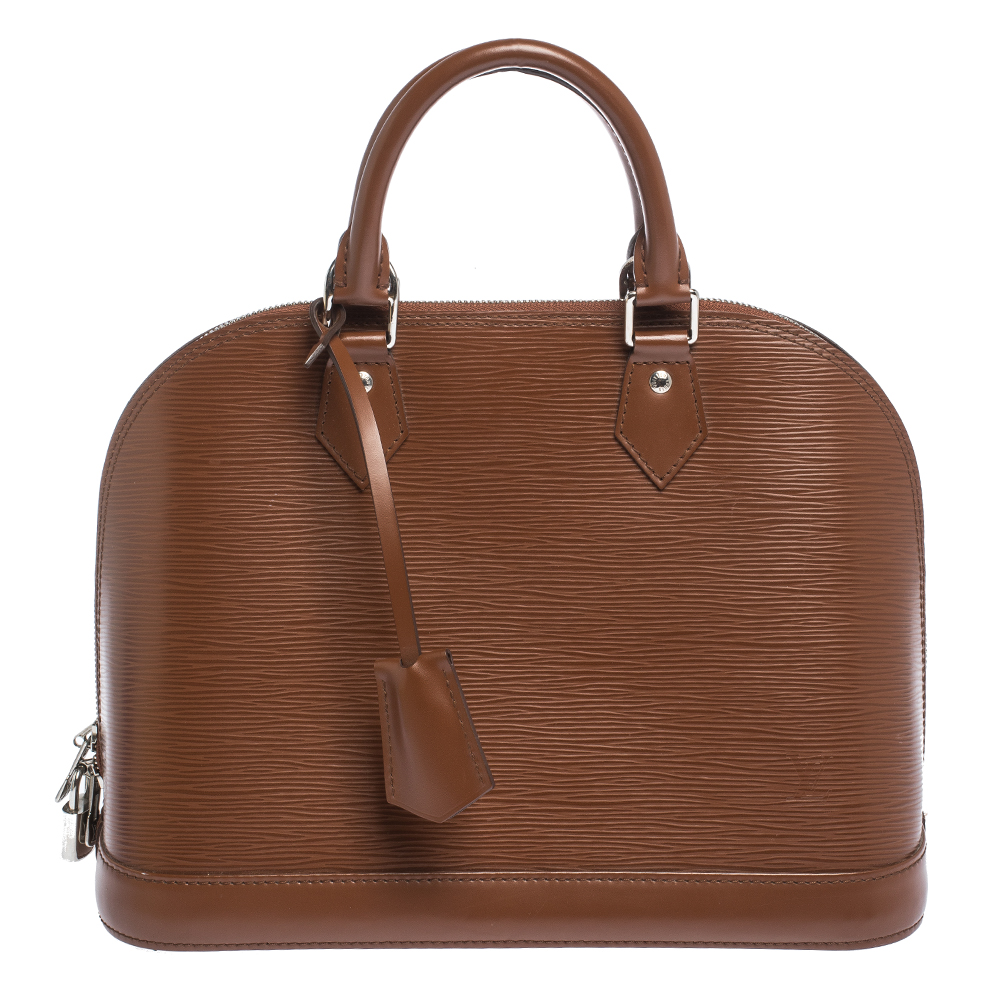 Pre Owned Louis Vuitton Canelle Epi Leather Alma PM Bag