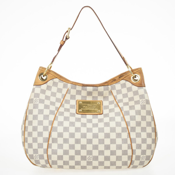 Pre Owned Louis Vuitton Damier Azur Monogram Galliera PM
