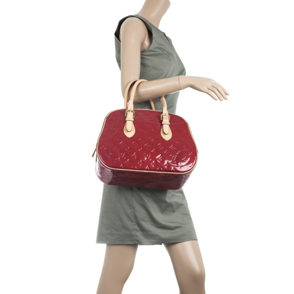 Louis Vuitton Red Monogram Vernis Summit Drive Bag Louis Vuitton