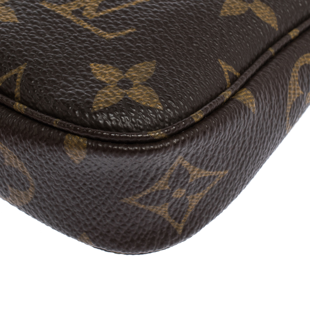 Louis Vuitton Monogram Mini Pochette Accessoires - Brown Clutches, Handbags  - LOU796016
