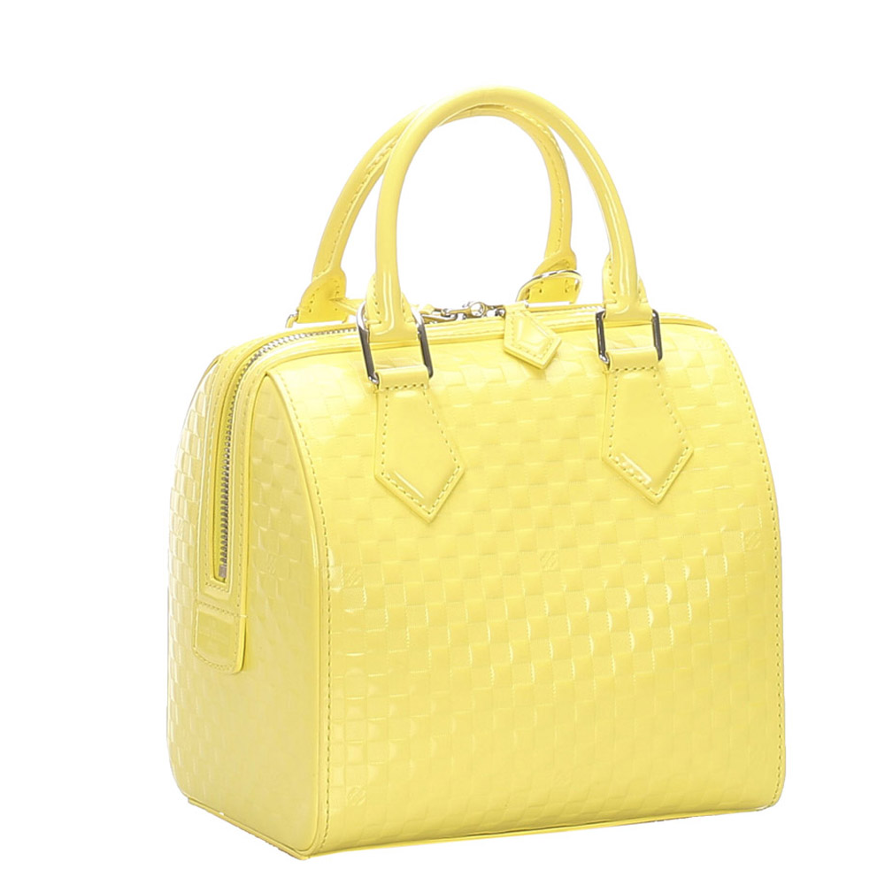 

Louis Vuitton Damier Canvas Facette Speedy Cube PM Bag, Yellow