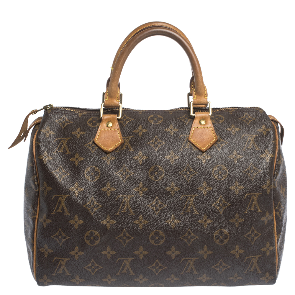 مملوكة مسبقًا حقيبة لوي فيتون سبيدي كانفاس مونوغرامي 30