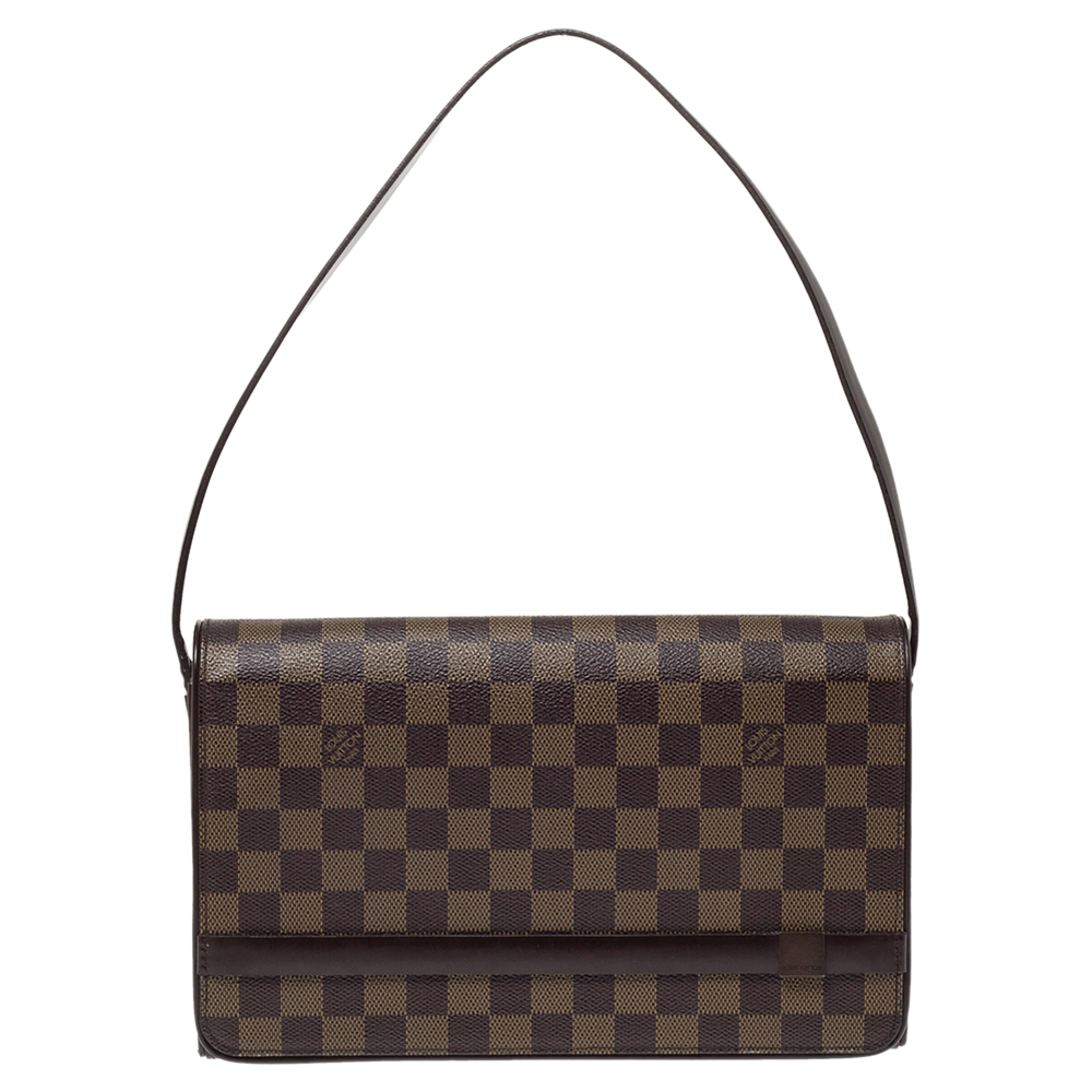 مملوكة مسبقًا Louis Vuitton Damier Ebene Canvas Tribeca Long Bag 