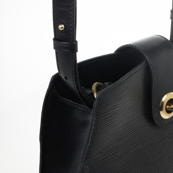 Louis Vuitton Cluny BB Handbag Jacquard Strap Epi Leather Silver Color –  EliteLaza