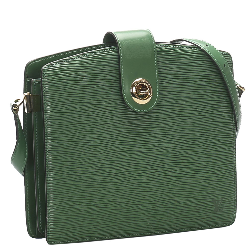 

Louis Vuitton Green Epi Leather Capucine Bag