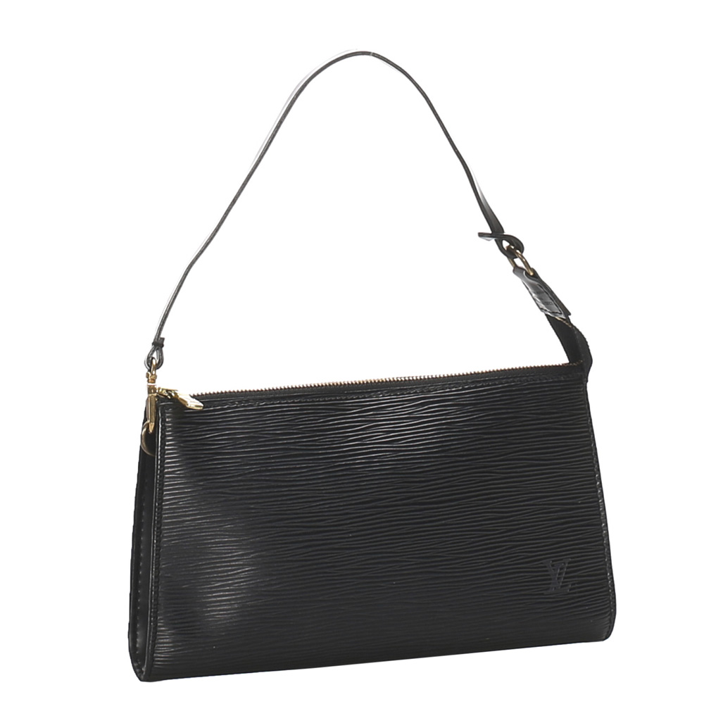 

Louis Vuitton Black Epi Leather Pochette Accessoires Shoulder Bag