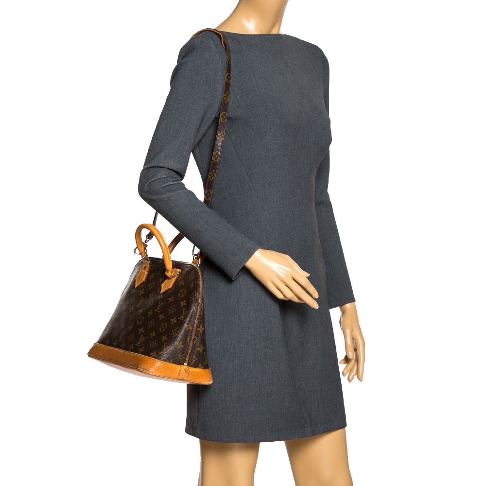 

Louis Vuitton Monogram Canvas Alma PM Bag, Brown