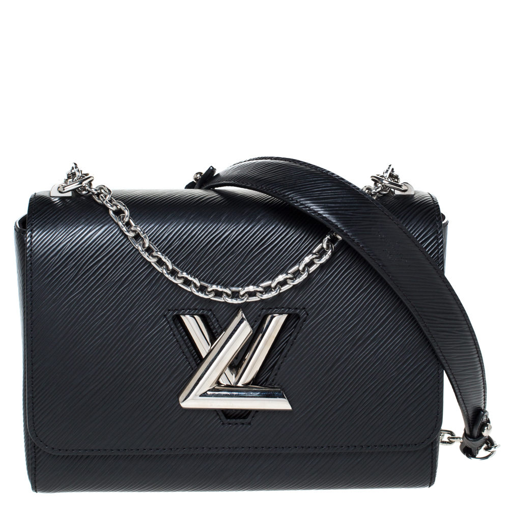 Louis Vuitton Grey/Black Epi Leather Twist MM Bag Louis Vuitton | The  Luxury Closet