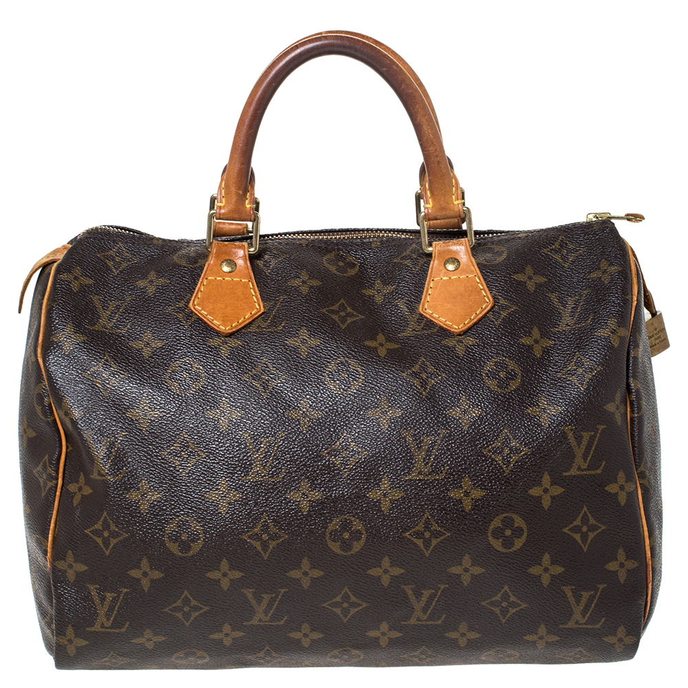 Pre Owned Louis Vuitton Monogram Canvas Speedy 30 Bag