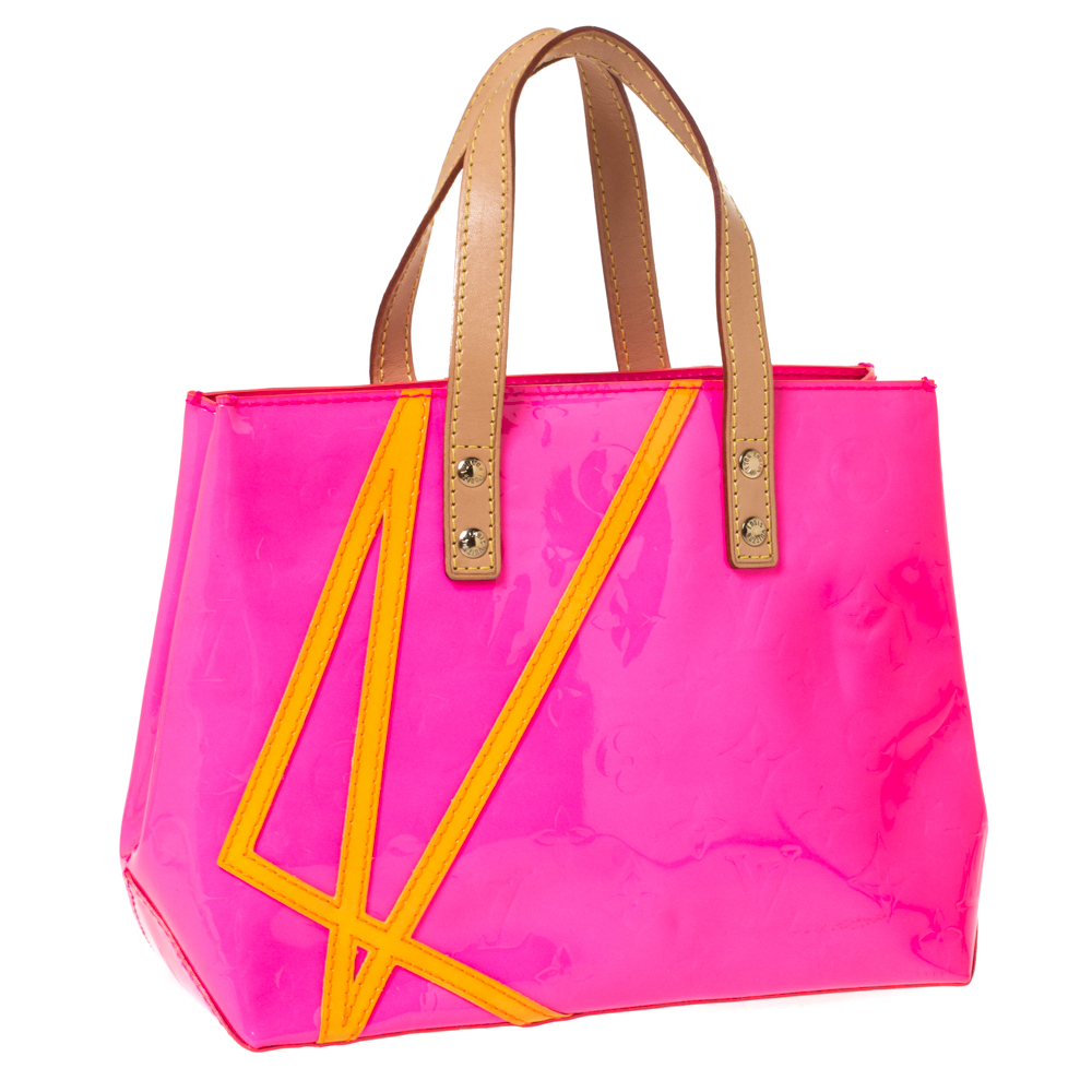 Louis Vuitton Neon Pink Monogram Vernis Limited Edition Robert Wilson ...