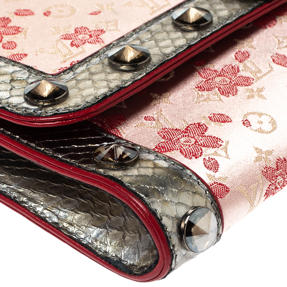 Louis Vuitton Limited Edition Monogram Satin Cherry Blossom Shoulder Bag, Louis  Vuitton Handbags
