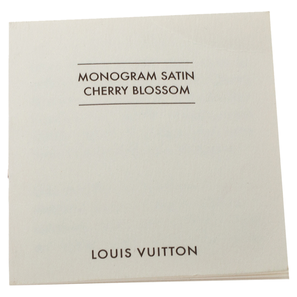 Louis Vuitton Brown Monogram Satin Cherry Blossom Flats