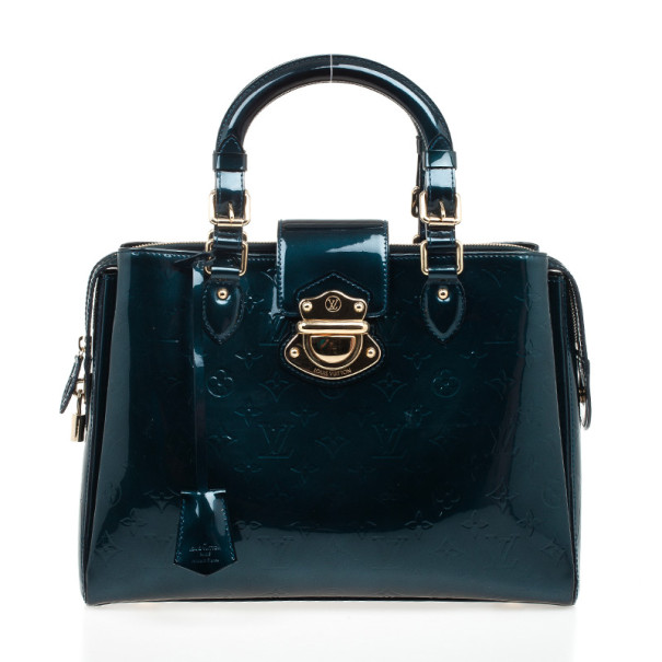 Pre Owned Louis Vuitton Dark Green Vernis Melrose Avenue