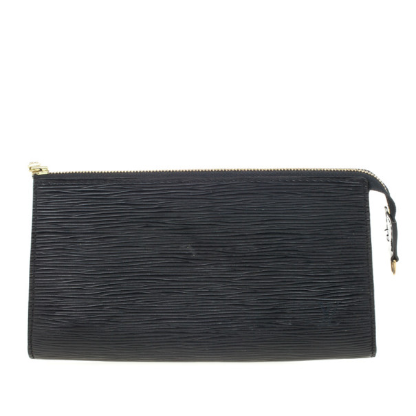 مملوكة مسبقًا Louis Vuitton Black Epi Leather Pochette Accessoires