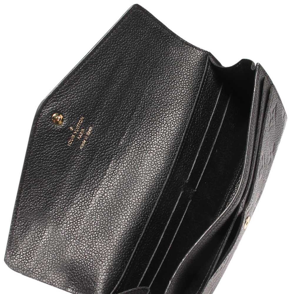 

Louis Vuitton Black Monogram Empreinte Leather Curieuse Wallet