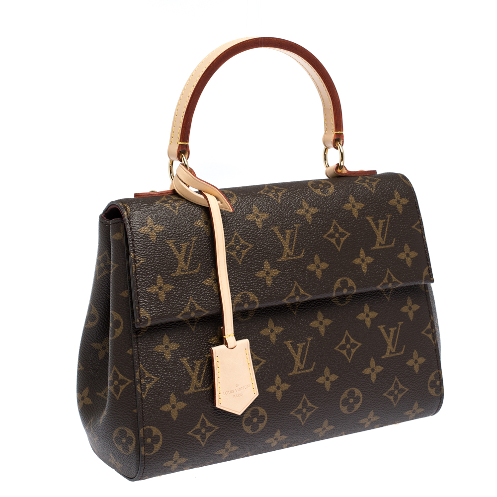 Louis Vuitton Brown Monogram Canvas Cluny BB by WP Diamonds