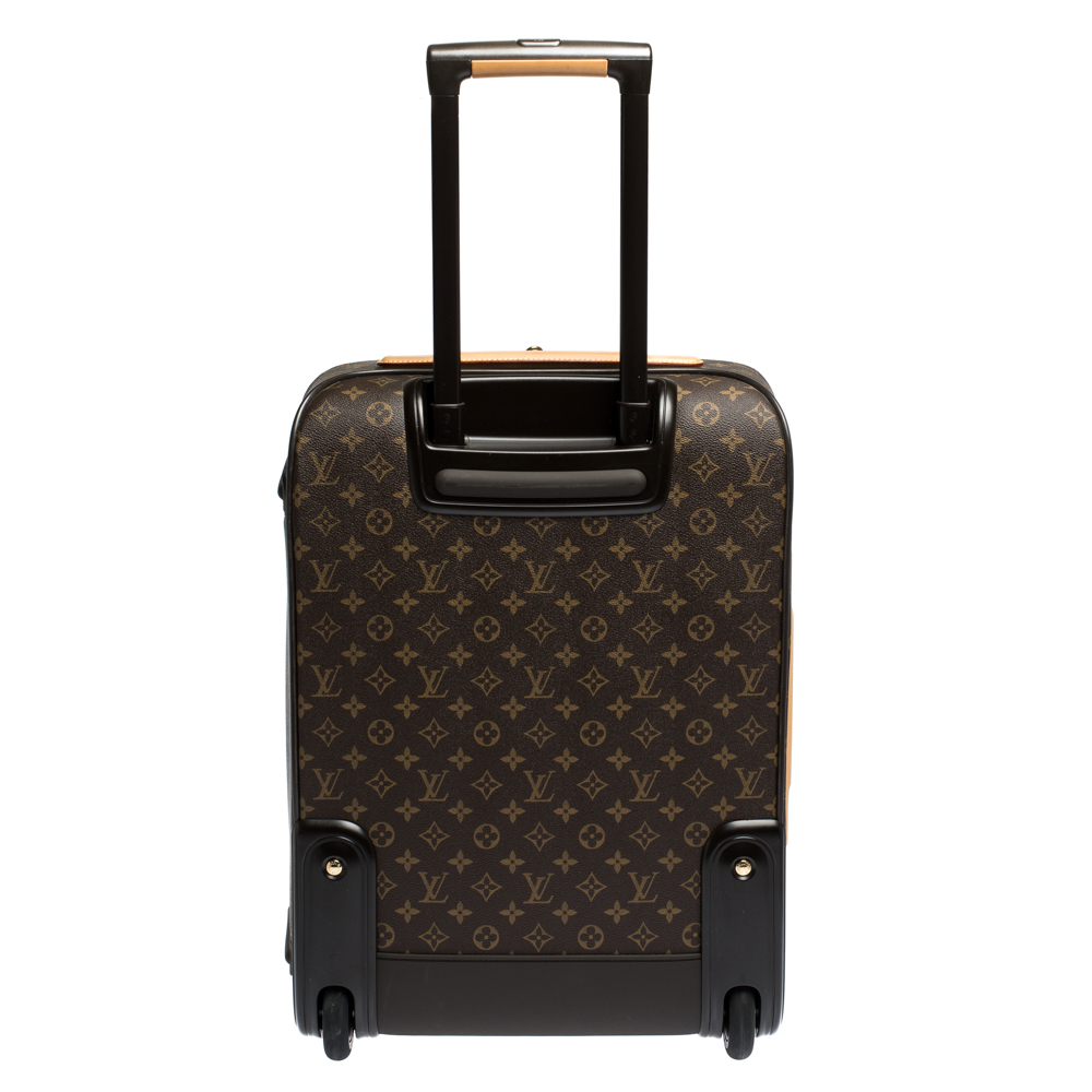 Replica Louis Vuitton N21223 Pegase Legere 55 Business Rolling Luggage Damier  Ebene Canvas For Sale