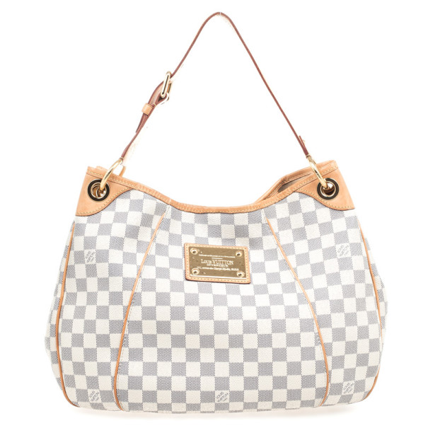Pre Owned Louis Vuitton Damier Azur Monogram Galliera PM