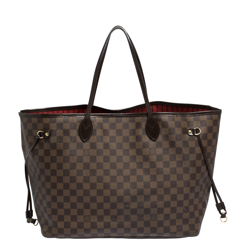 Louis Vuitton Damier Ebene Canvas Neverfull GM Bag
