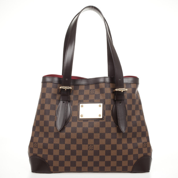 Pre Owned Louis Vuitton Tote Damier Ebene Hampstead MM