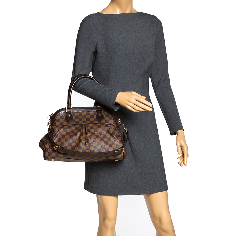 

Louis Vuitton Damier Ebene Canvas Trevi PM Bag, Brown