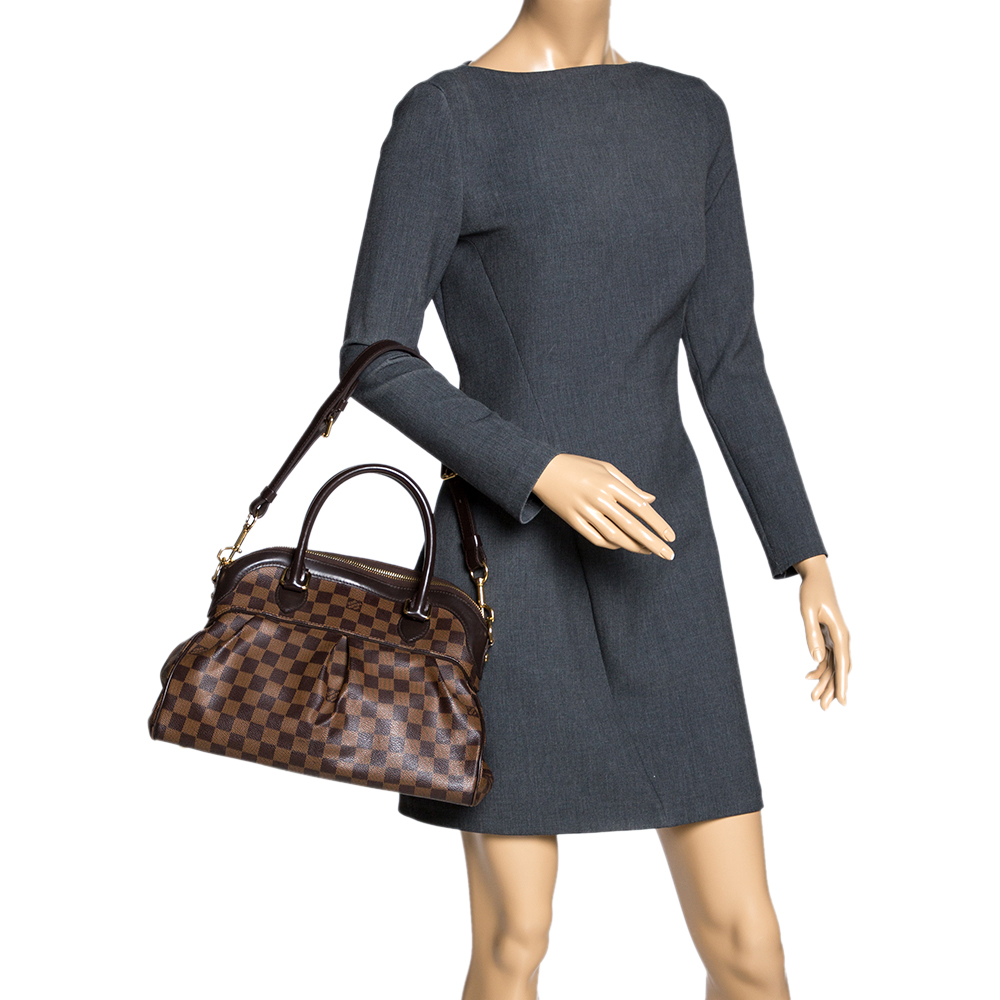 

Louis Vuitton Damier Ebene Canvas Trevi PM Bag, Brown