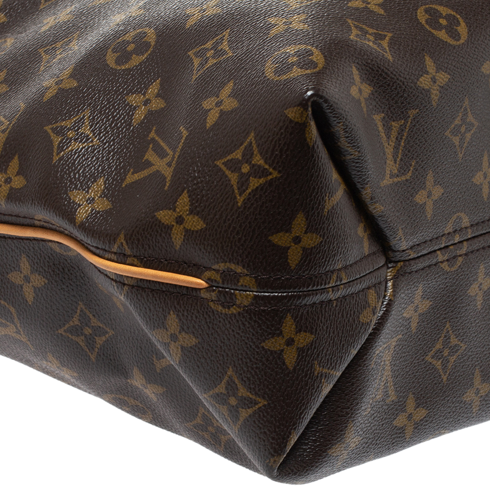 Louis Vuitton Sully Handbag Monogram Canvas MM Brown 2298131