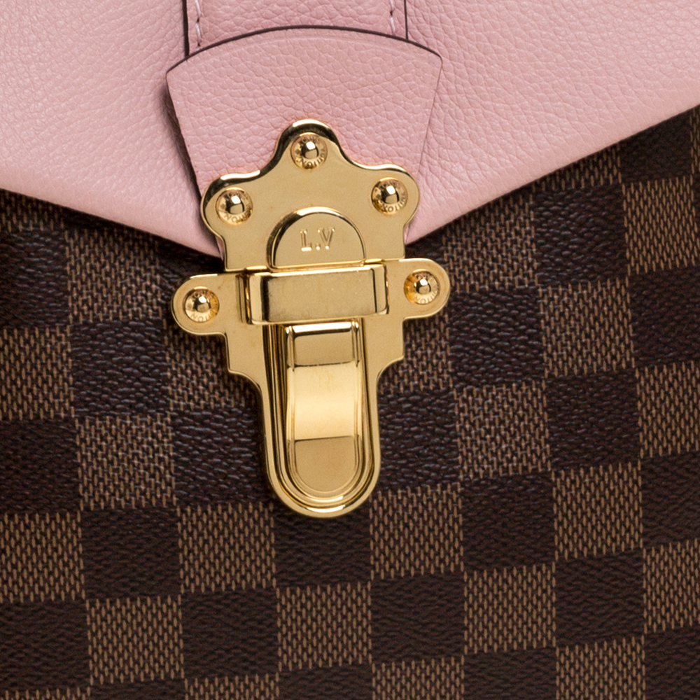 Louis Vuitton Pink Damier Ebene Clapton Backpack QJB2IO0TPB002