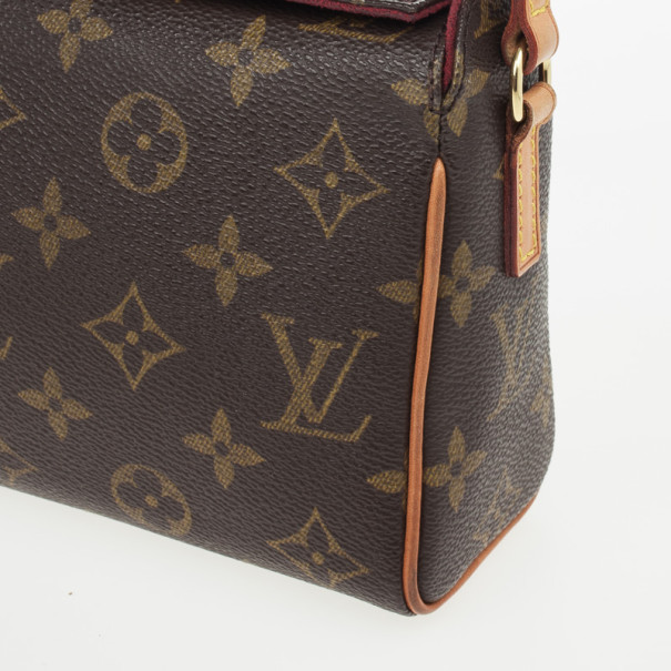 Recital leather handbag Louis Vuitton Brown in Leather - 35150366