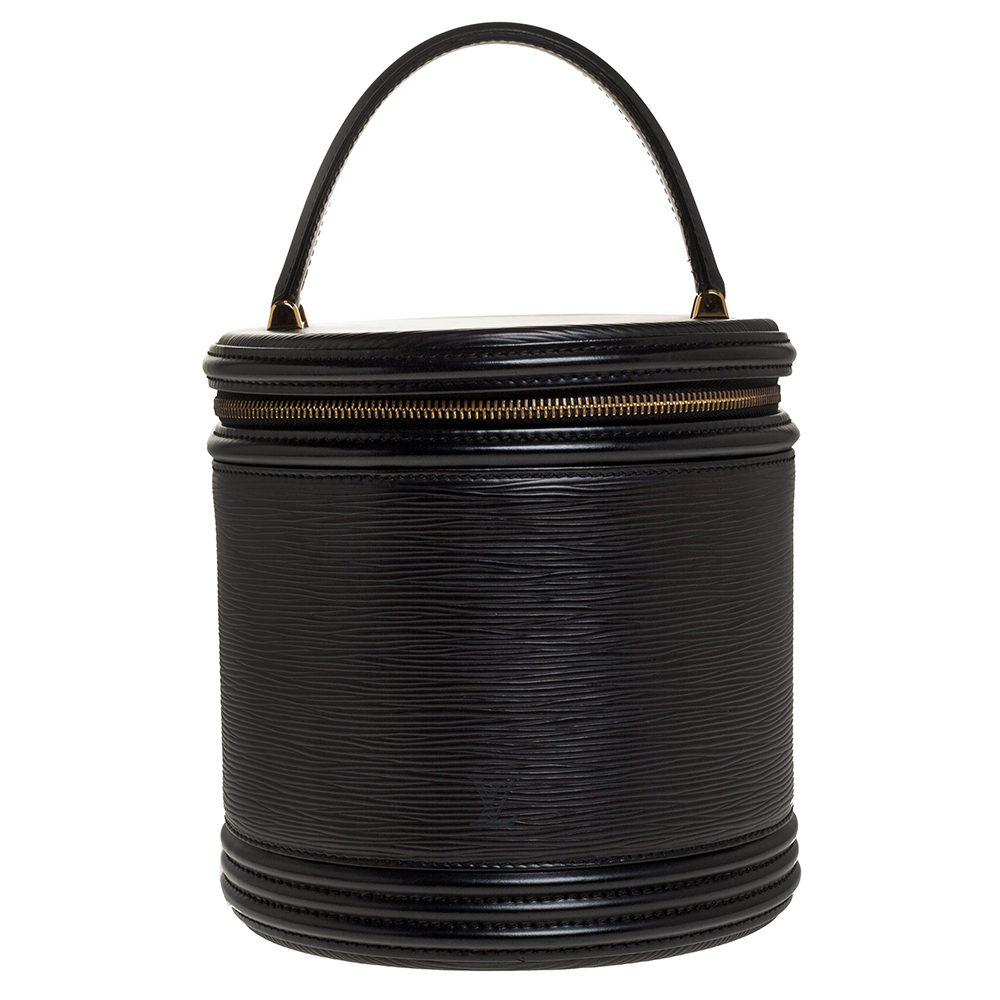 Pre Owned Louis Vuitton Black Epi Leather Cannes Bag