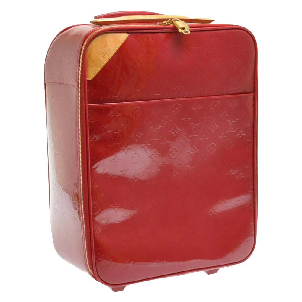 

Louis Vuitton Monogram Vernis Pegase Suitcase 45 Bag, Red