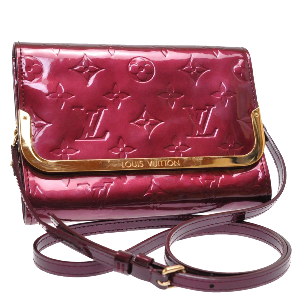 

Louis Vuitton Rouge Monogram Vernis Leather Rossmore PM Bag, Red